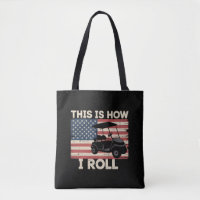 Golf Cart Driver This is How I Roll American Flag