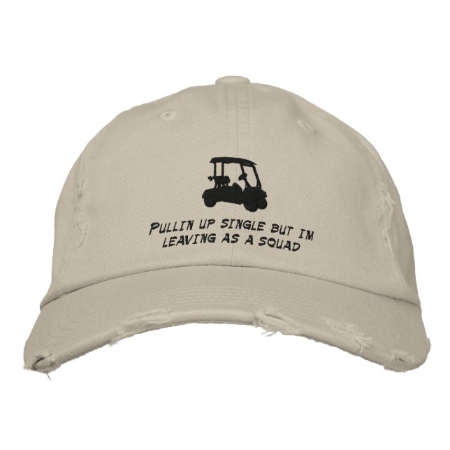 Golf Cart Embroidered Hat (Front)