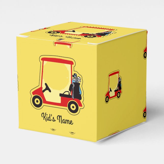 Golf cart favour box (Front Side)