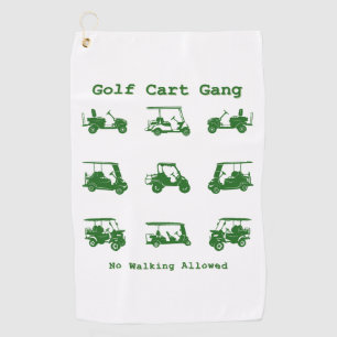 Golf Cart Gang Funny Golf Lover Gift Towel