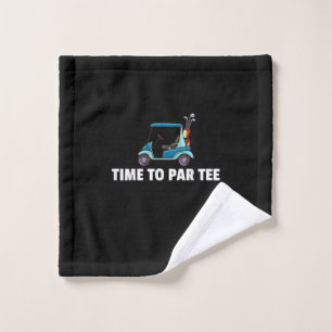 Golf Cart Gift Golfing Golfer Funny Men Wash Cloth