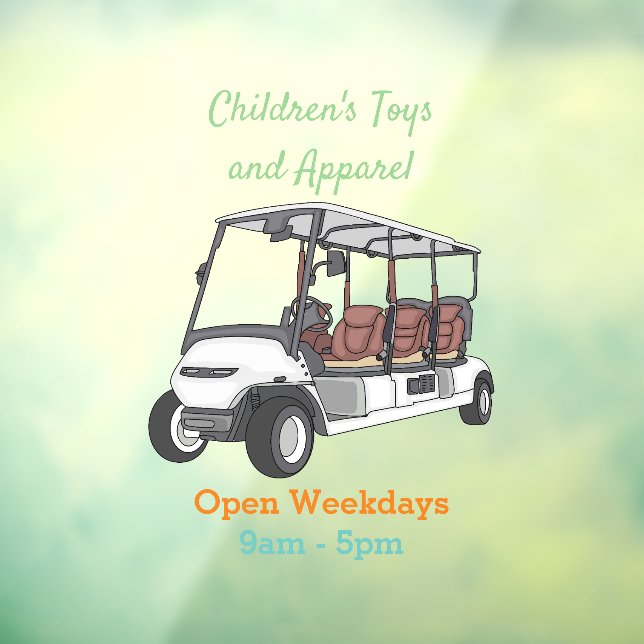 Golf cart / golf buggy cartoon illustration  (Sheet 3)