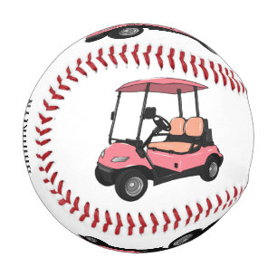 Golf cart / golf buggy cartoon illustration baseball