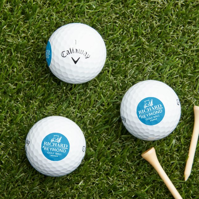 Golf Cart > Golfer Blue Mark Balls (Insitu Grass)