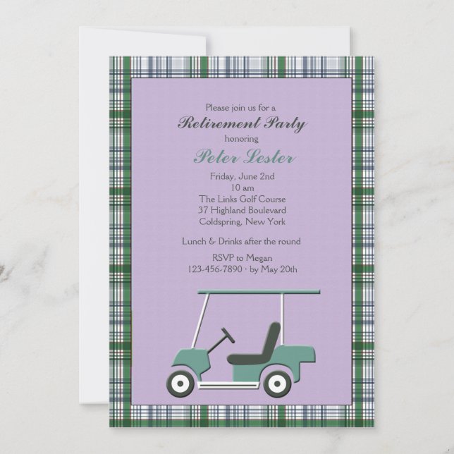 Golf Cart Invitation (Front)