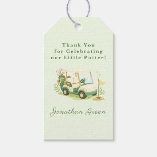 Golf Cart Little Putter Baby Shower Gift Tags