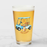 Golf Cart Monogram First Name Fun Beer  Glass<br><div class="desc">Hard to ask for anything more -- his very own personalised beer mug with a Golf Cart-- Monogram / initial and first name -- sophisticated and fun. He might just really love it. Any design questions, just send an email to charmedesignstudio@rcn.com and we'll be delighted to assist. And, do let...</div>