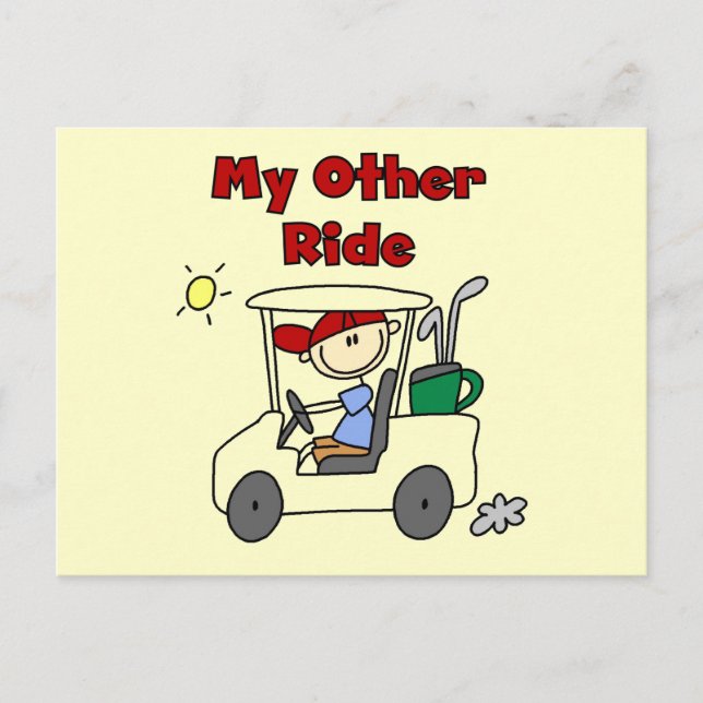 Golf Cart Other Ride Tshirts and Gifts Postcard (Front)