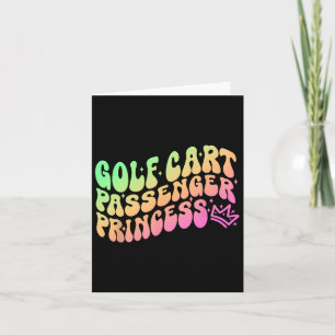 Golf Cart Penger Princess Sport Apparel Card