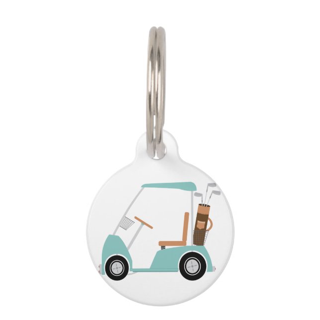 Golf Cart Pet Tag (Front)