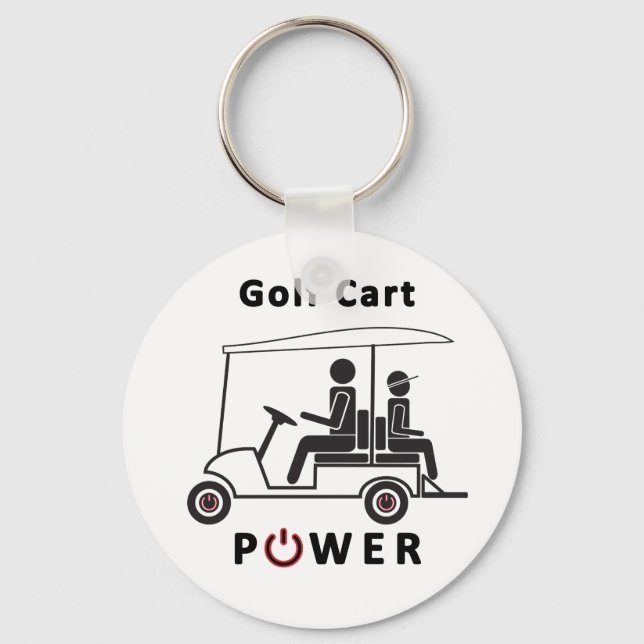 Golf Cart Power Key Ring (Front)