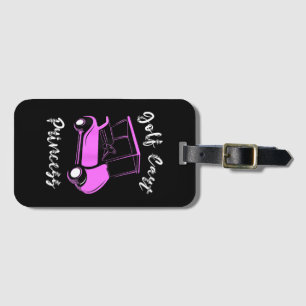 Golf Cart Princess Golf Cart Golfer Girls Luggage Tag
