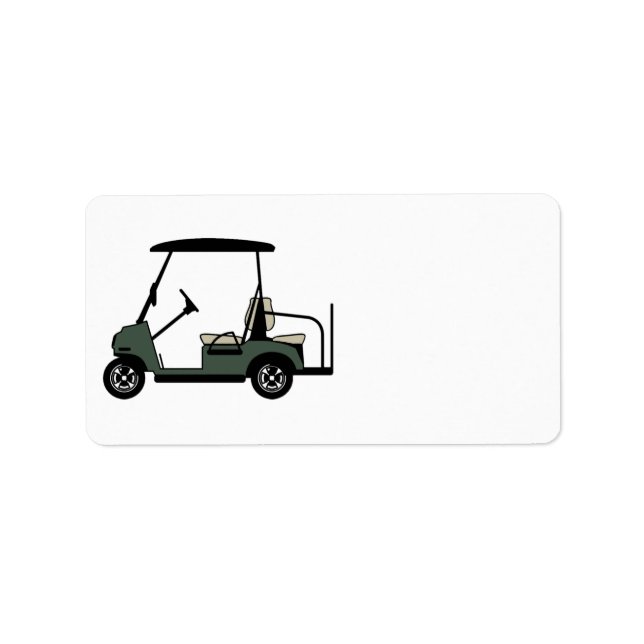 Golf Cart Return Address Label (Front)