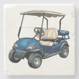 Golf Cart Stone Coaster