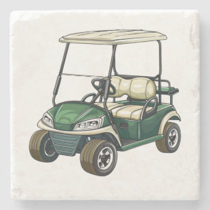 Golf Cart Stone Coaster