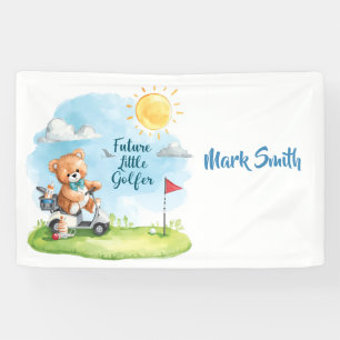 Golf Cart with text Hello Baby for Boy golfer Banner