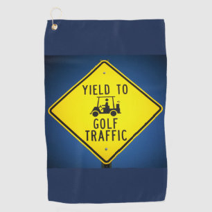 Golf Cart Yield Sign Towel