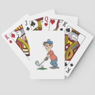 Golf cartoon playing cards
