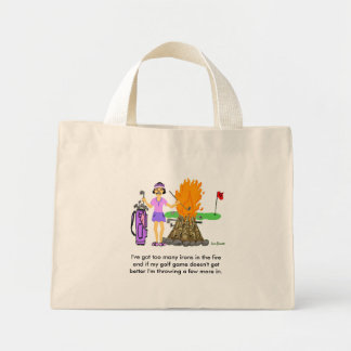 Golf Cartoon Tote Bag