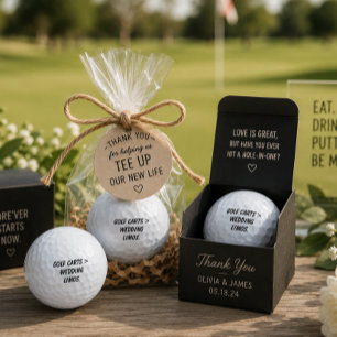 'Golf Carts > Wedding Limos' Funny Wedding Favour Golf Balls
