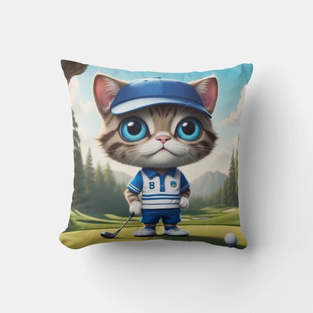 Golf Cat Cushion (Front)
