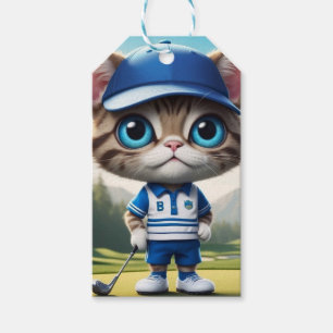 Golf Cat Gift Tags