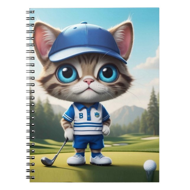 Golf Cat Notebook (Front)