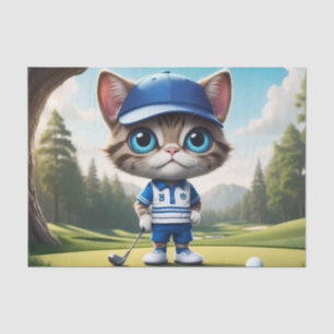 Golf Cat Tissue Paper