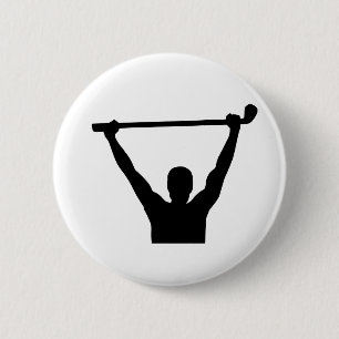Golf champion winner 6 cm round badge
