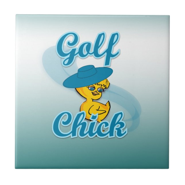 Golf  Chick #3 Tile (Front)