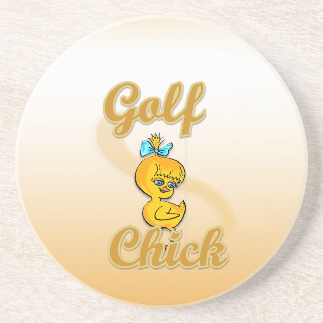Golf  Chick Coaster (Front)