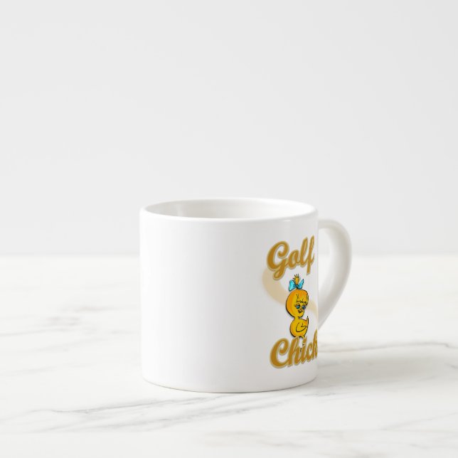 Golf  Chick Espresso Cup (Front Right)