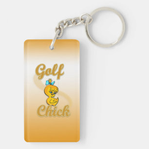 Golf Chick Key Ring