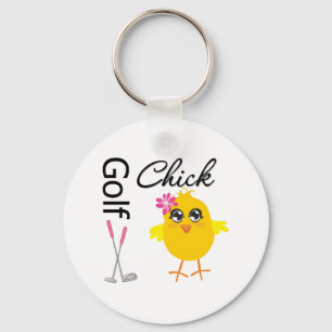 Golf Chick Key Ring