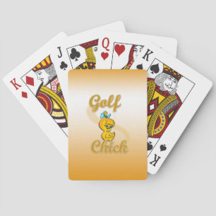 Golf Chick Playing Cards