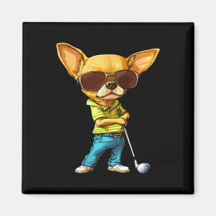 Golf Chihuahuas  Magnet