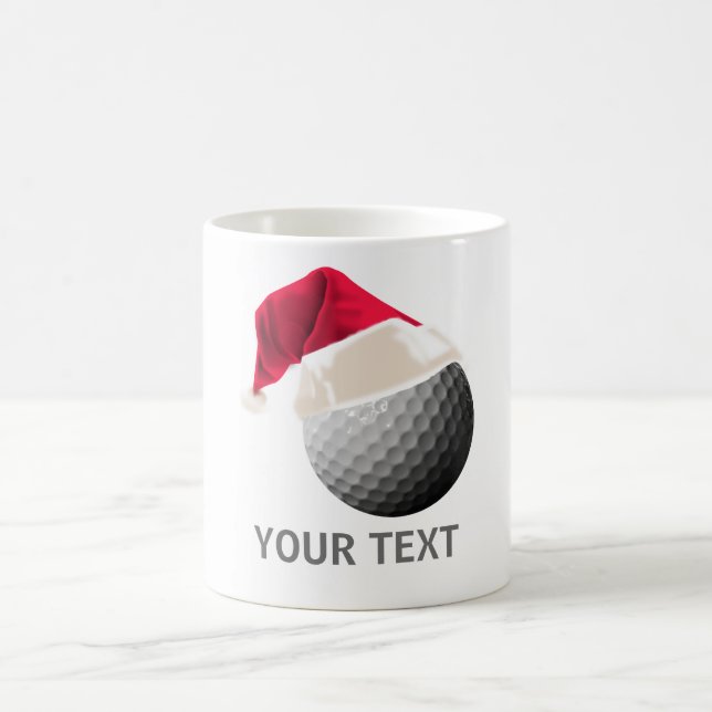 golf christmas coffee mug (Center)
