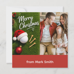 Golf Christmas Create Your Own Photo Holiday Card
