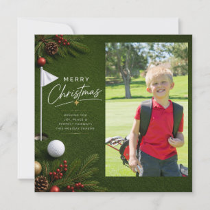 Golf Christmas Create Your Own Photo Holiday Card