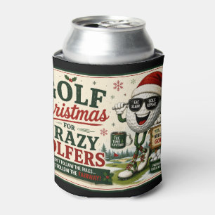Golf  Christmas Funny Saying for golfer  Can Cooler