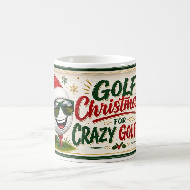 Golf Christmas Funny saying for Golfer Coffee Mug (Center)
