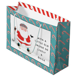 Golf Christmas Gift Large Gift Bag