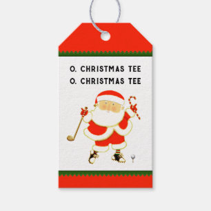 Golf Christmas Gift Tags