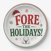 Golf Christmas golfing  FORE holiday