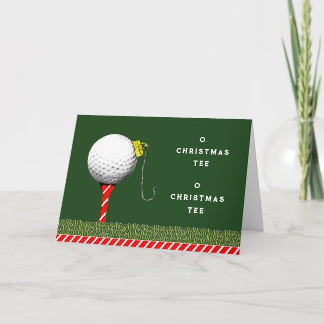 Golf Christmas Holiday Card (Front)