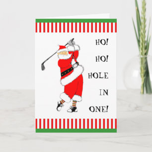 Golf Christmas Holiday Card