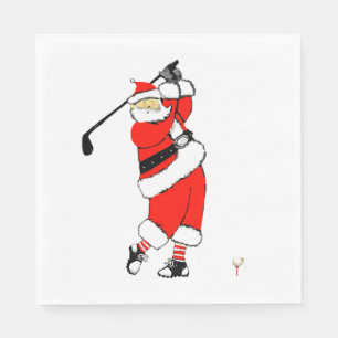 Golf Christmas Holiday Party Napkin
