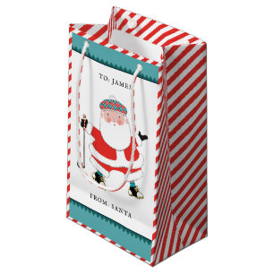 Golf Christmas Holiday Small Gift Bag