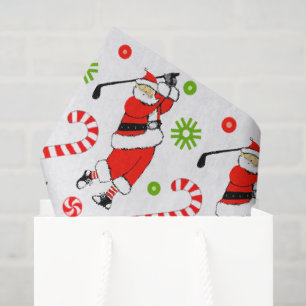 Golf Christmas Holiday Tissue Paper