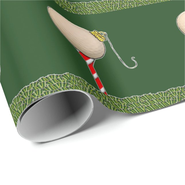 Golf Christmas Holiday Wrapping Paper (Roll Corner)